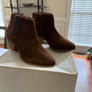 Aldo Dark Brown Suede Ankle Booties